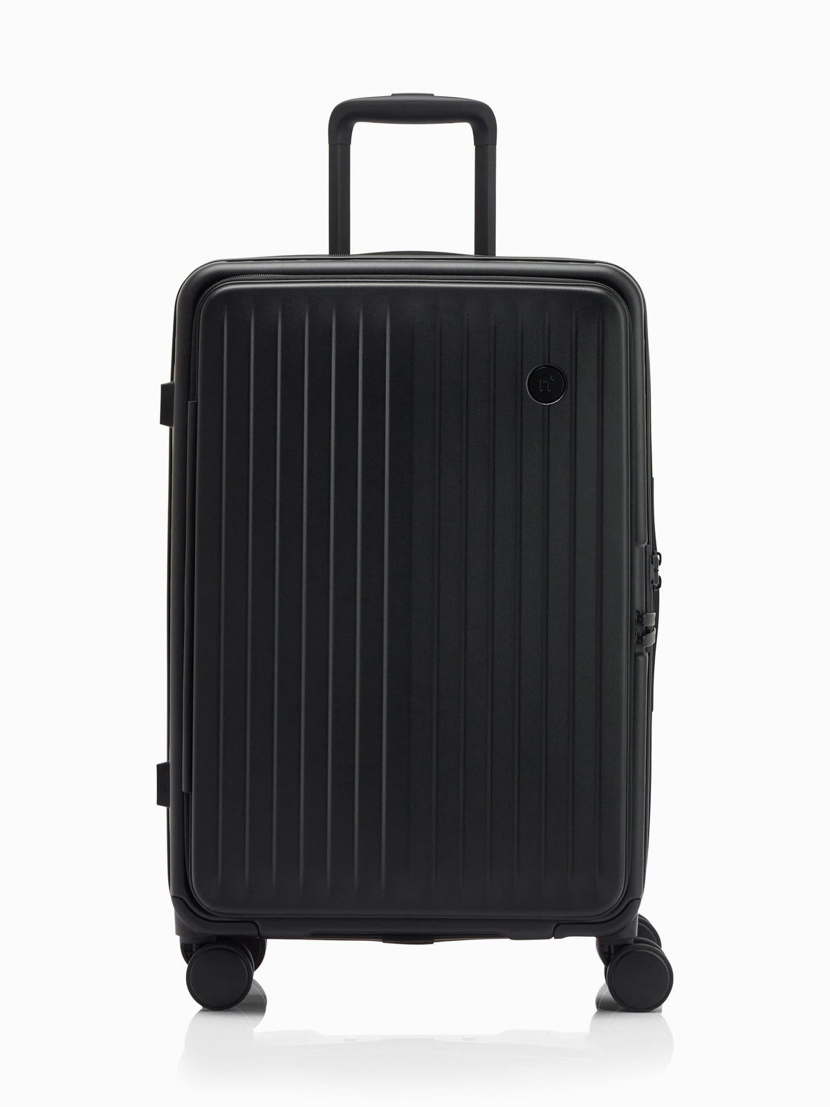 Nere Black Venture Dual Open suitcase 65cm, imported from the UK