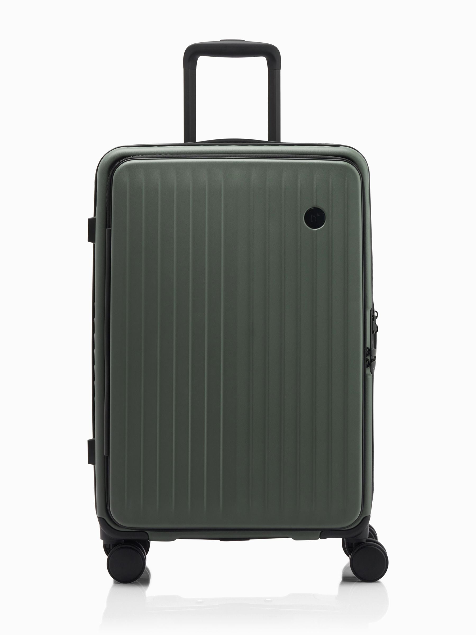 Nere Black Venture Dual Open Medium Suitcase 65cm