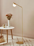 Nordlux Contina floor lamp matte black opal glass, imported from the UK