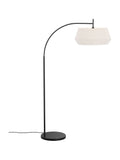 Nordlux Dicte floor lamp with handtied cotton shade 41cm UK version
