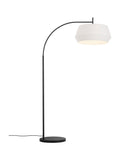 Nordlux Dicte floor lamp with handtied cotton shade 41cm UK version