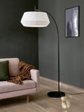 Nordlux Dicte floor lamp with handtied cotton shade 41cm UK version