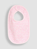 JoJo Maman Bébé pink floral Flopsy bibs 3-pack - British product