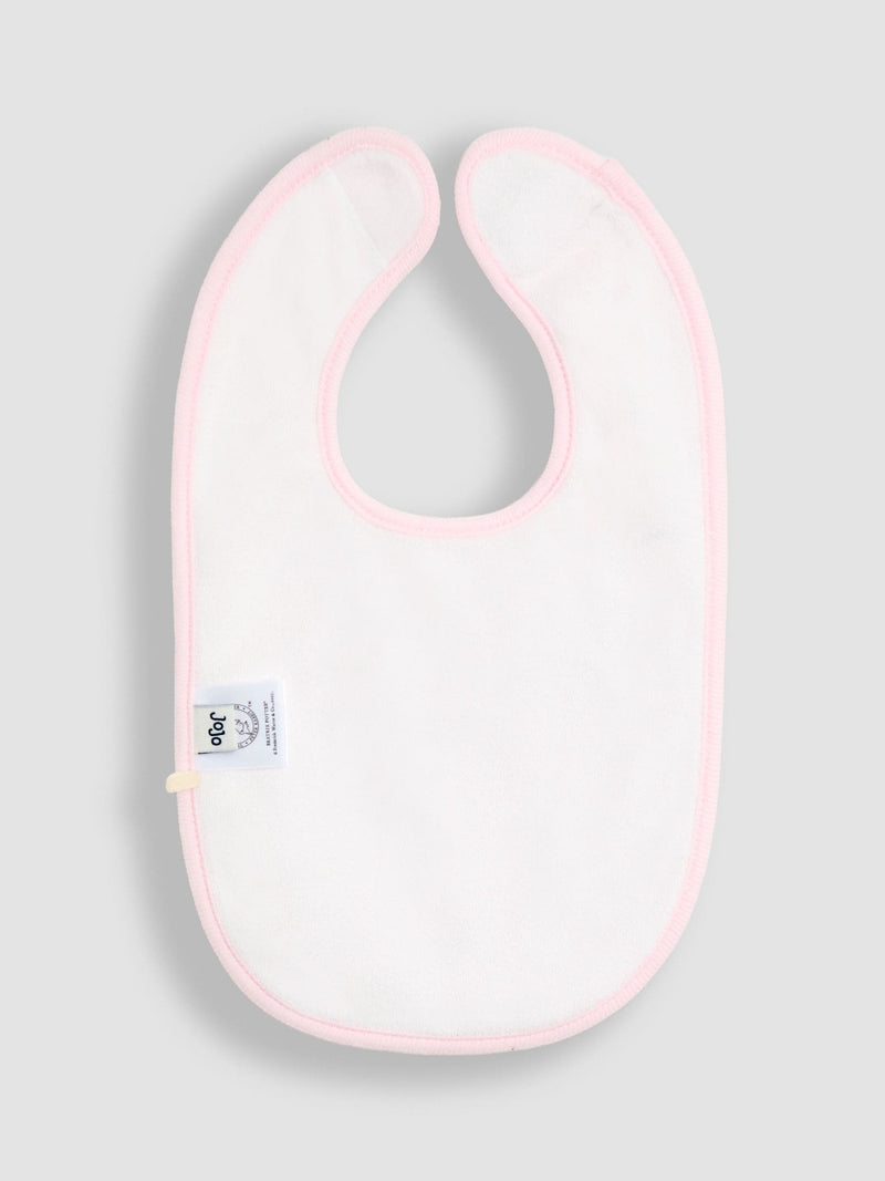JoJo Maman Bébé pink floral Flopsy bibs 3-pack - British product