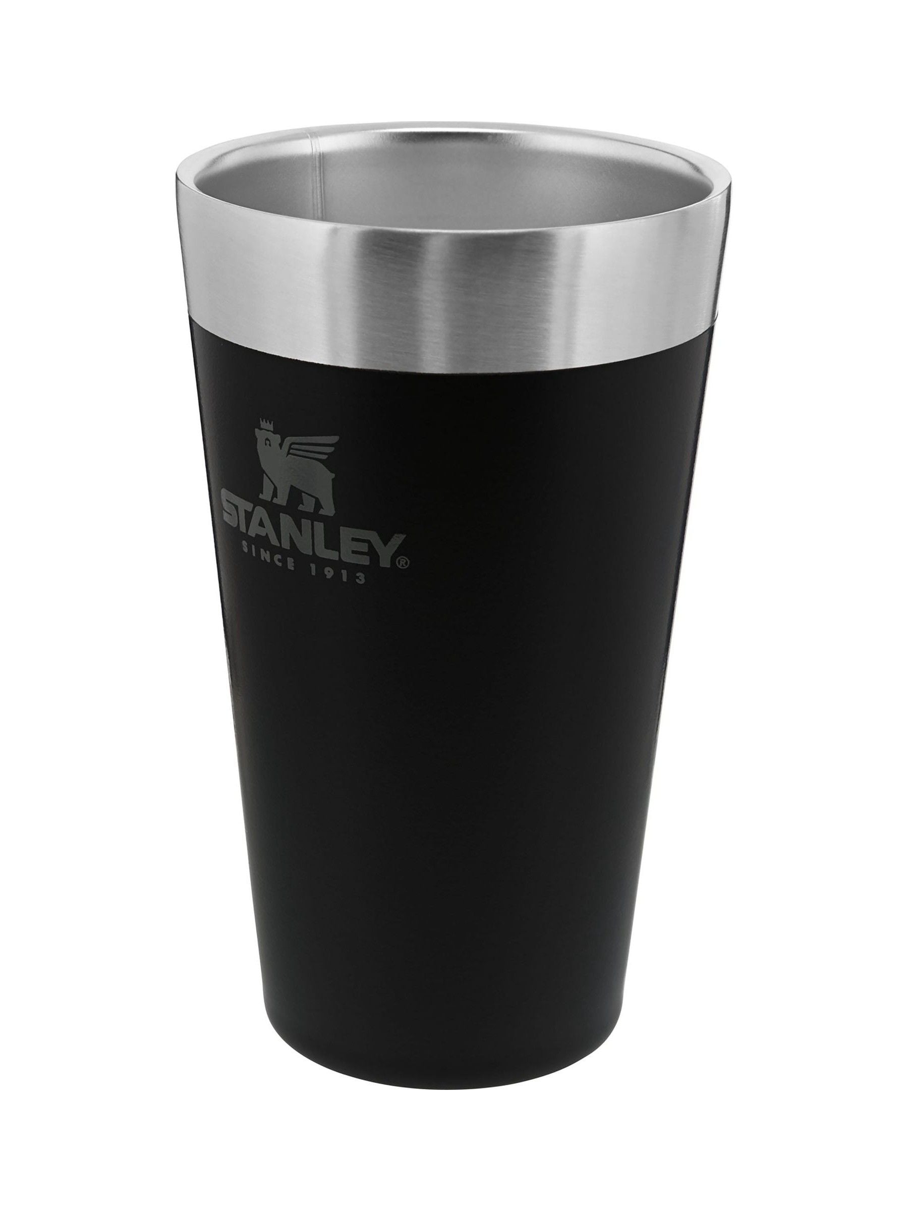 Vacuum-Insulated Matte Black Stacking Tumbler 0.47L
