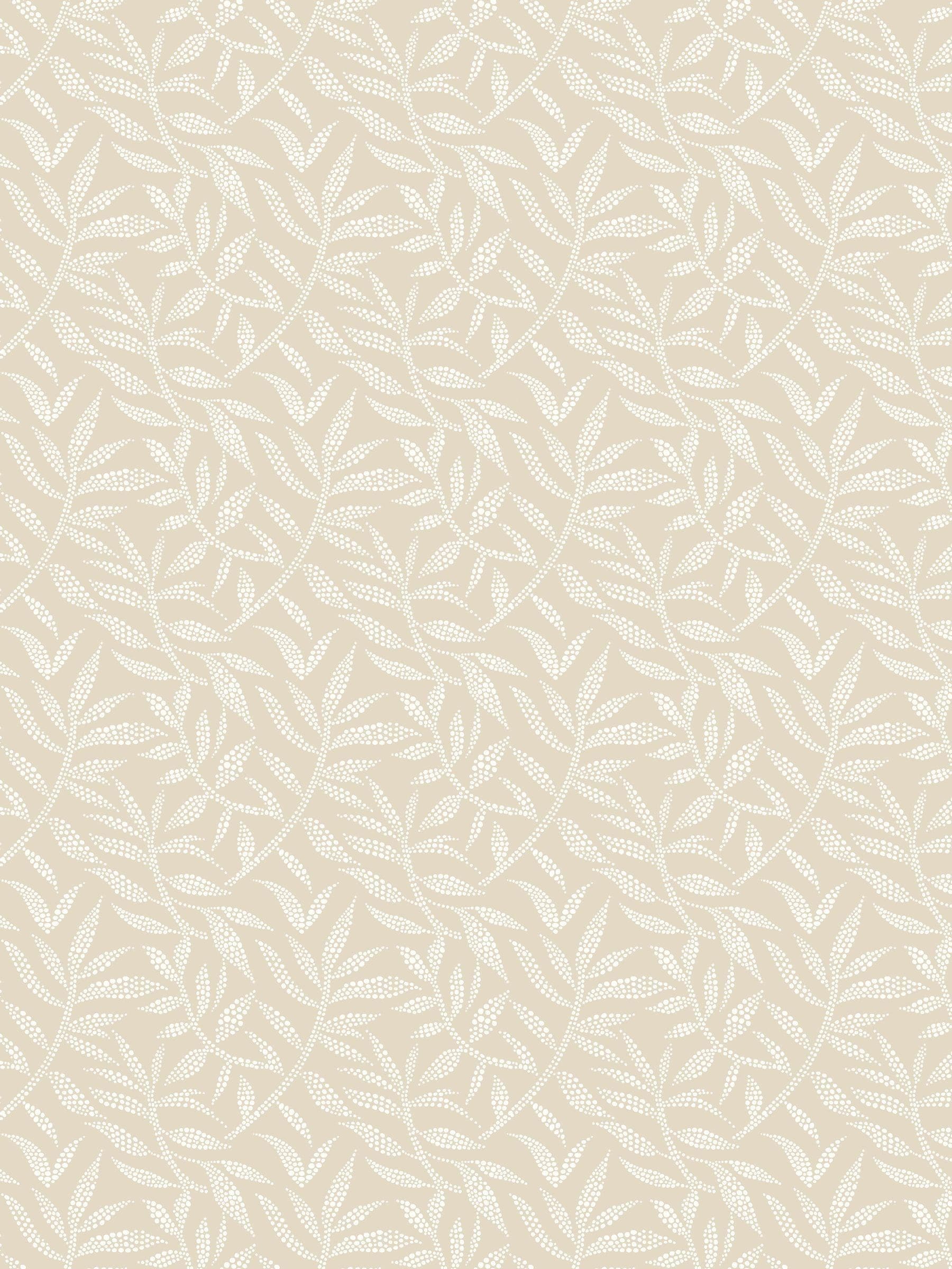 Ohpopsi dark linen dotty leaf print wallpaper (British brand)