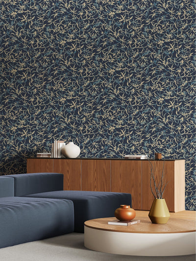 Next Ohpopsi Navy Entwine Wallpaper 10m x 50cm- Buy online at McGrocer