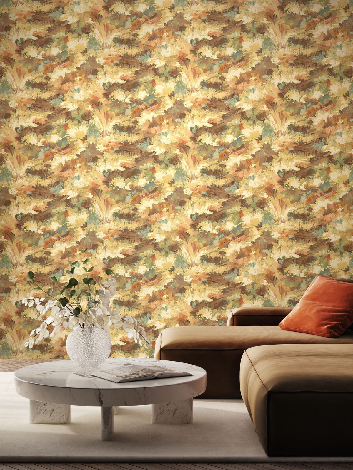 Ohpopsi Indigo Blush Awaken Wallpaper 10m x 50cm