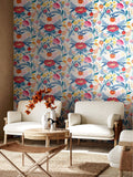 Ohpopsi Chalk Parchment Clementine Wallpaper