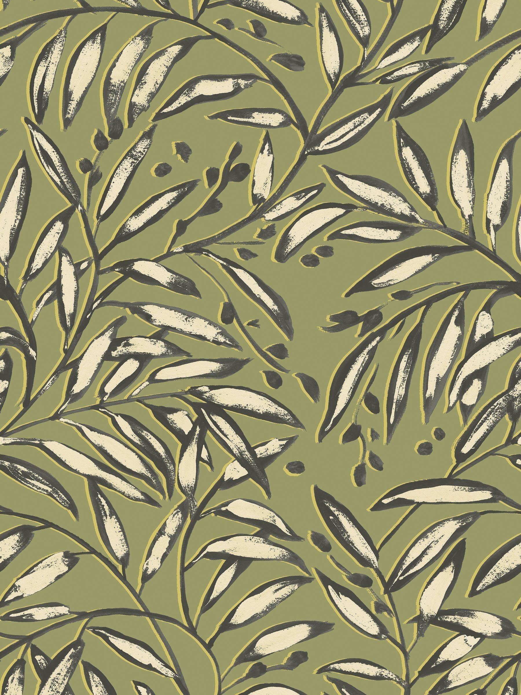 Ohpopsi Olive Lorena Vine Wallpaper
