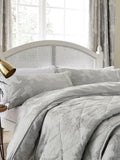 Sanderson Platinum Ashbee duvet cover and pillowcase set (British brand)