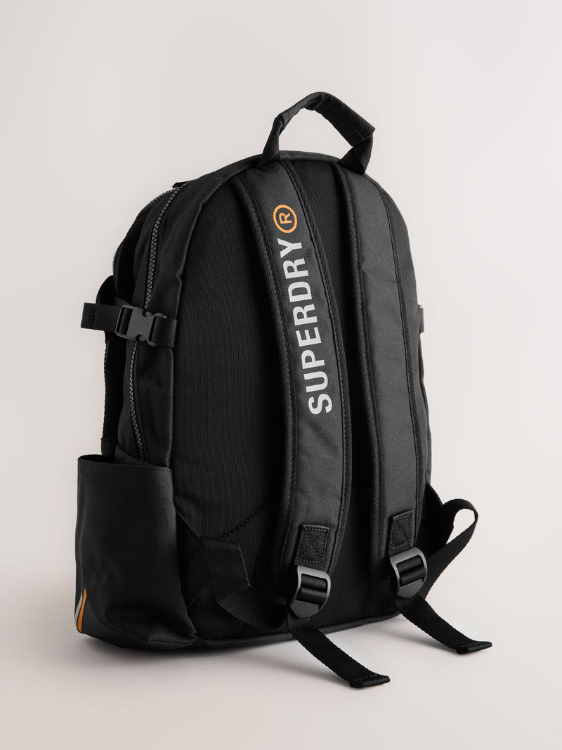 Superdry Black Back to School Logo Backpack (British brand)