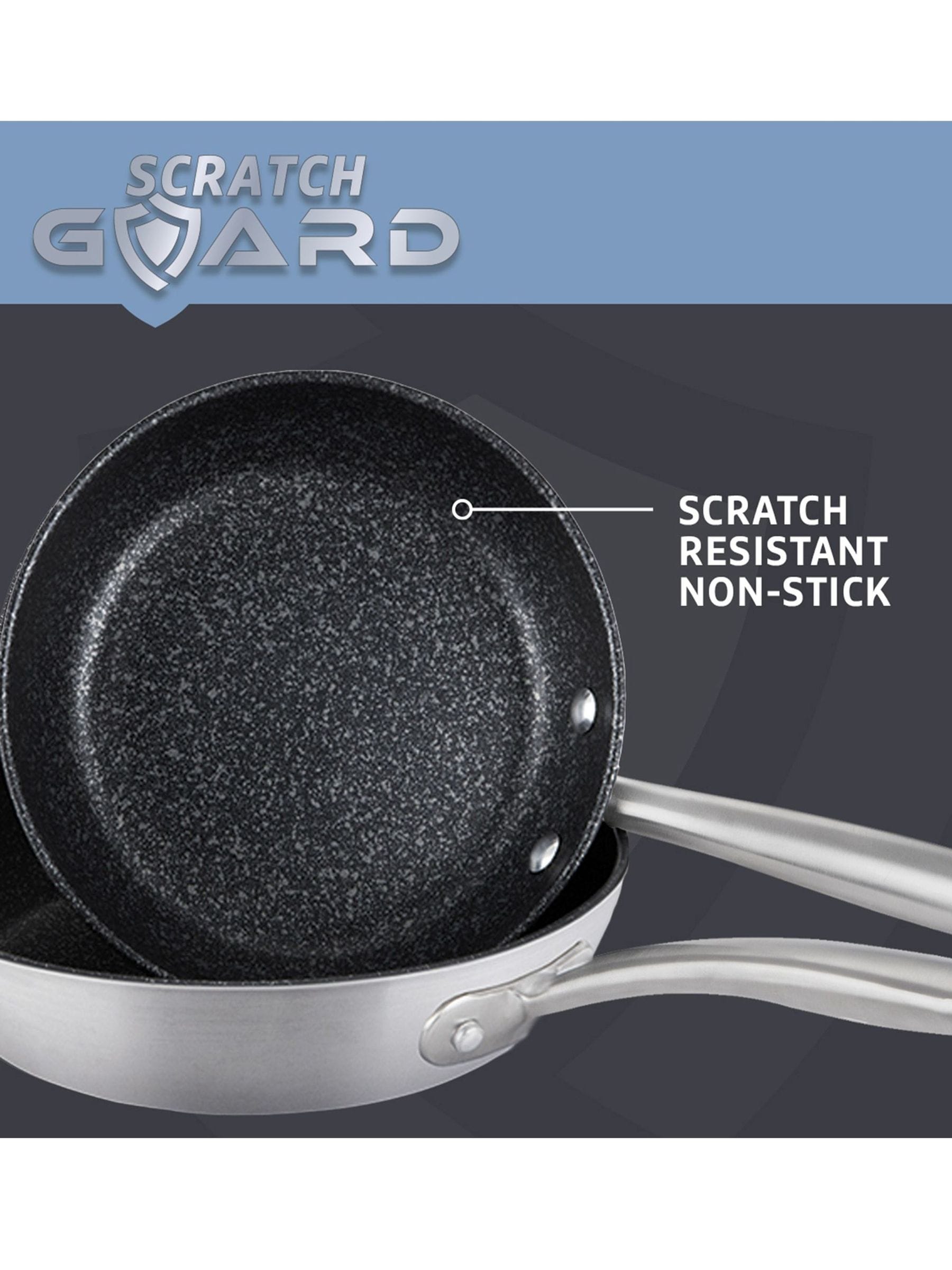 Prestige Silver scratch guard frying pans set 2-piece, imported from the UK
