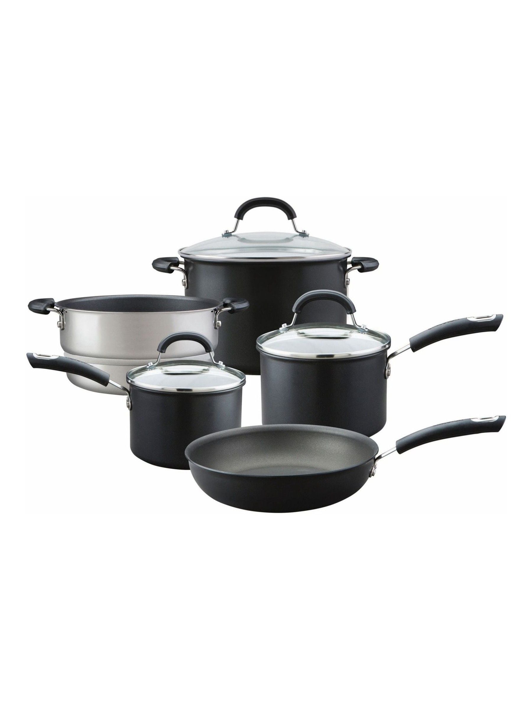 Circulon 5 Piece Black Hard Anodised Non Stick Cookware Set - British product