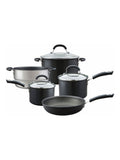 Circulon 5 Piece Black Hard Anodised Non Stick Cookware Set - British product