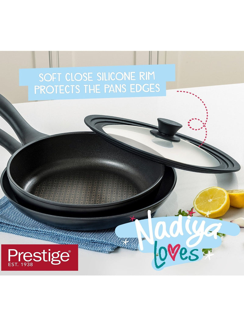 Prestige Nadiya 2 piece non-stick frying pan set, imported from the UK
