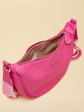 Joules pink half moon cross-body bag - British product