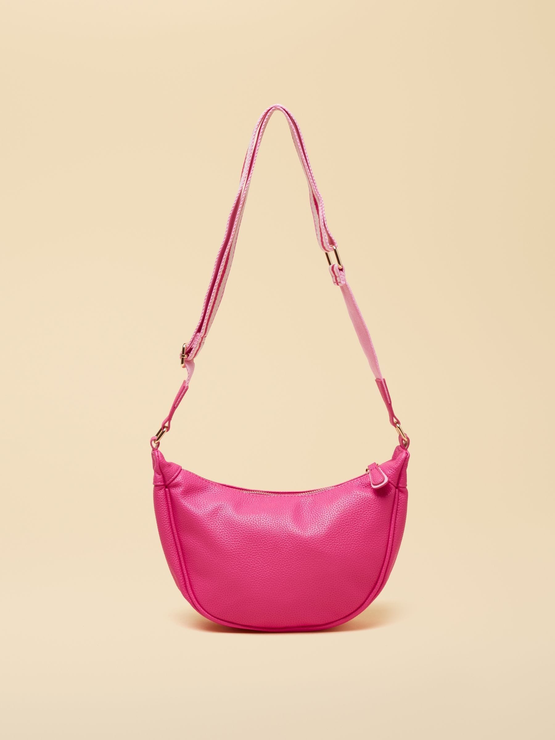 Joules pink half moon cross-body bag - British product