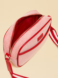 Joules Blair red canvas cross body bag - British product