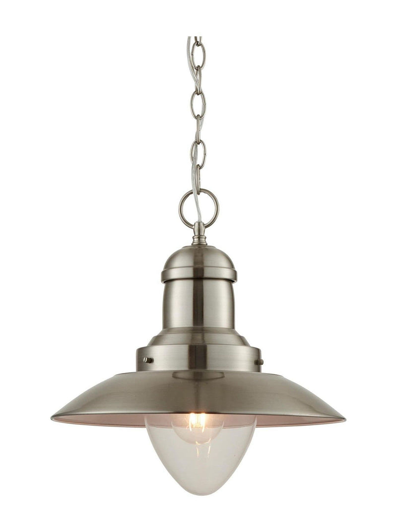 Gallery Home Mendocino ceiling pendant light satin nickel, UK version