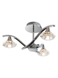 Gallery Home Chrome Lynford 3 ceiling lamp, imported from the UK