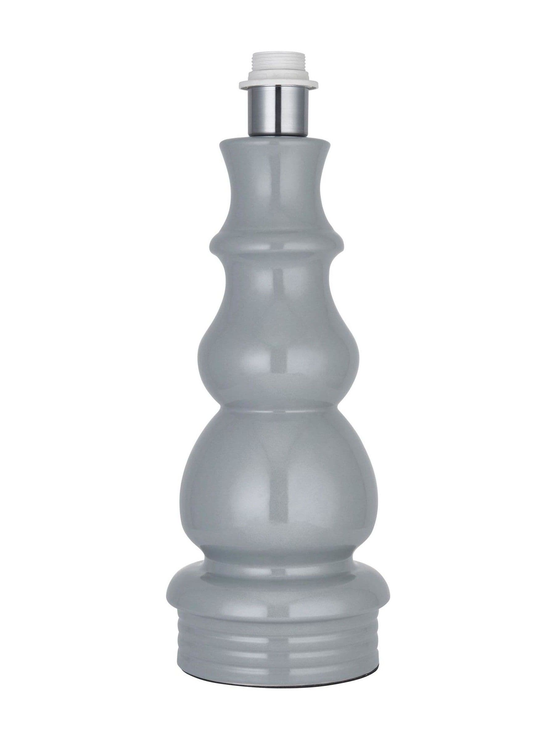 Gallery Home Nickel Provence table lamp gloss blue grey glaze - British product