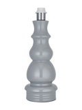 Gallery Home Nickel Provence table lamp gloss blue grey glaze - British product
