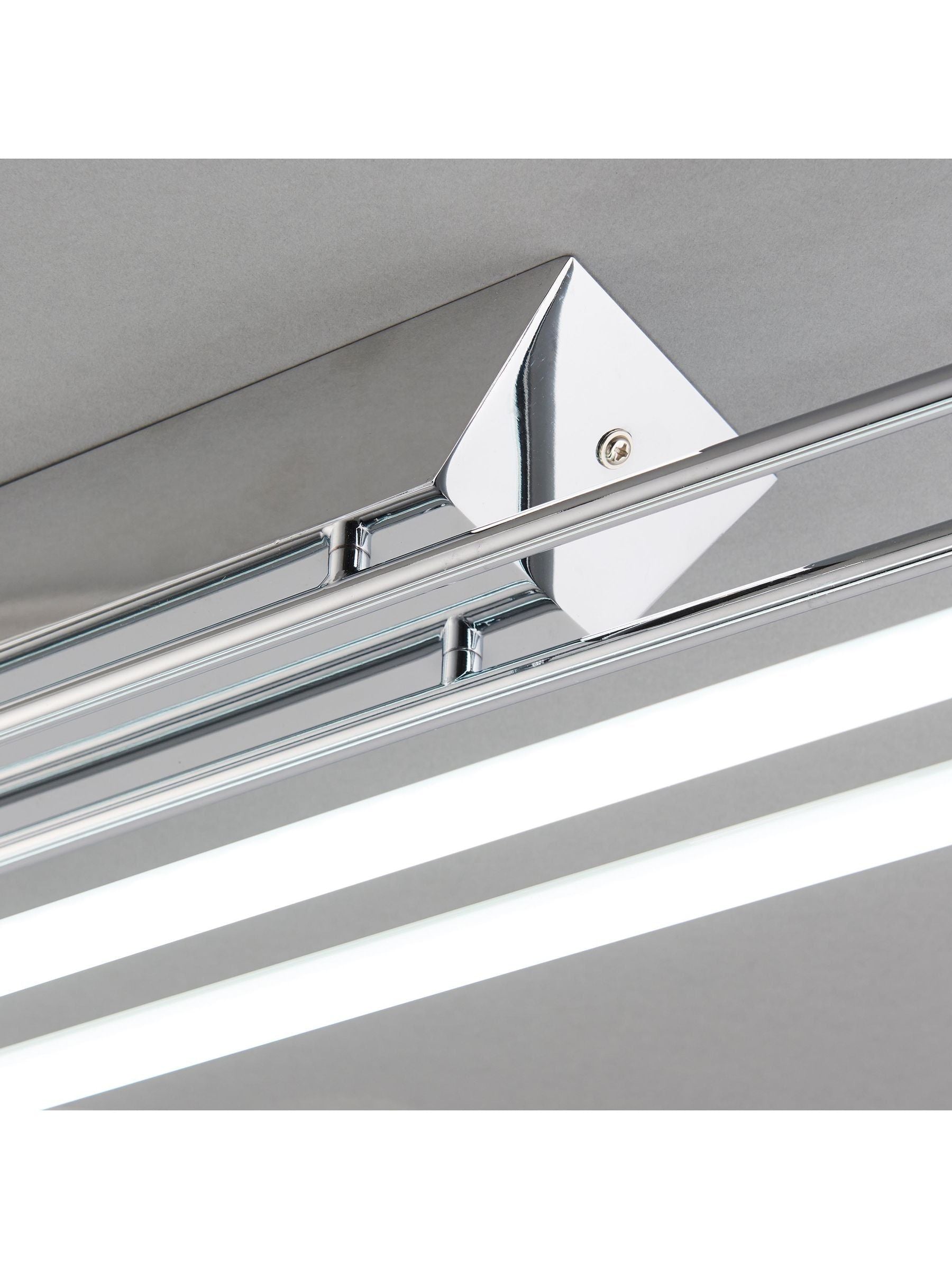 Gallery Home Chrome Harper linear LED ceiling light, imported from the UK