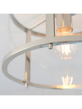 Gallery Home silver Harlow ceiling light, imported from the UK
