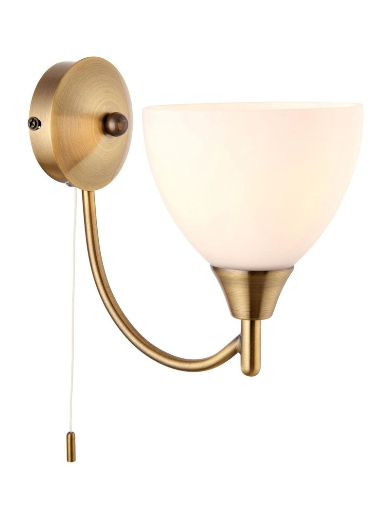 Gallery Home wall light antique brass, imported from the UK