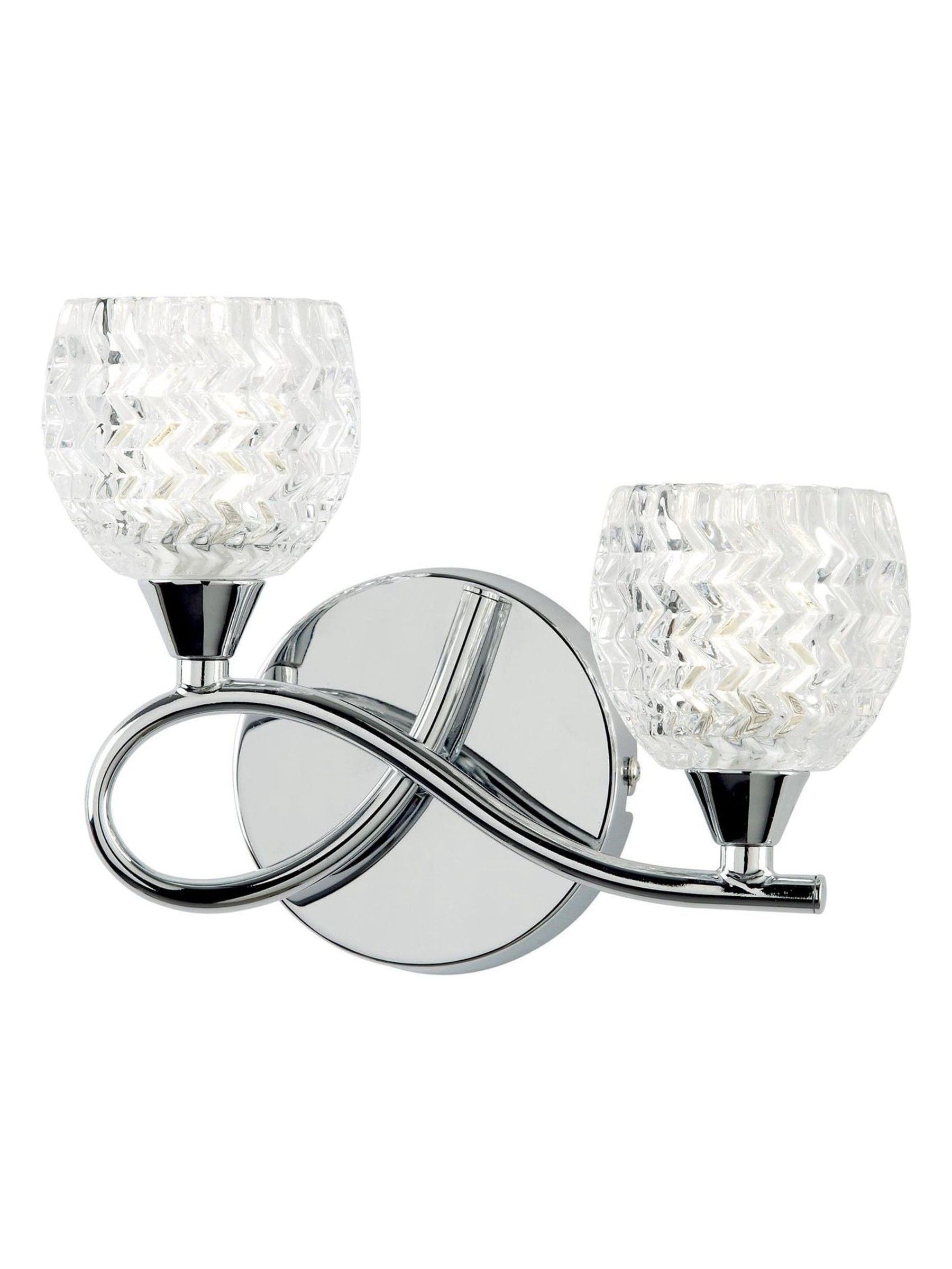 Gallery Home twin wall light chrome left hand, imported from the UK