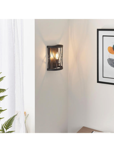Next Gallery Home Black Halston Wall Light- Buy online at McGrocer
