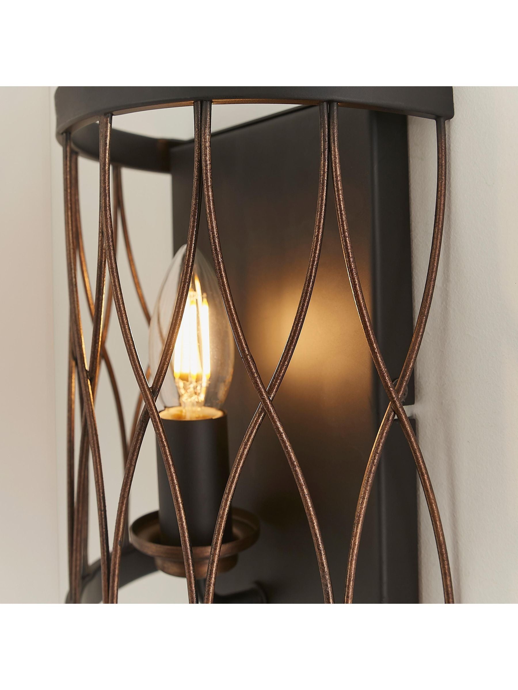 Gallery Home Halston wall light, imported from the UK