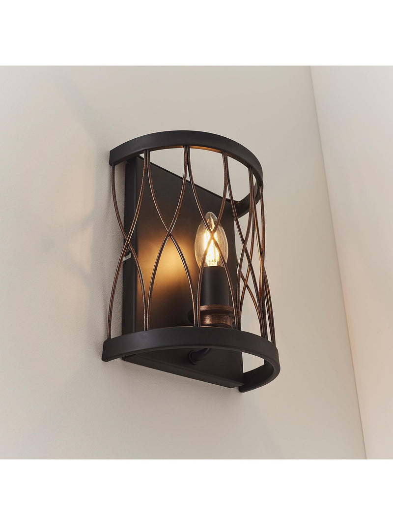 Gallery Home Halston wall light, imported from the UK