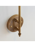 Gallery Home Gold Radiance brass wall light antique finish - British product