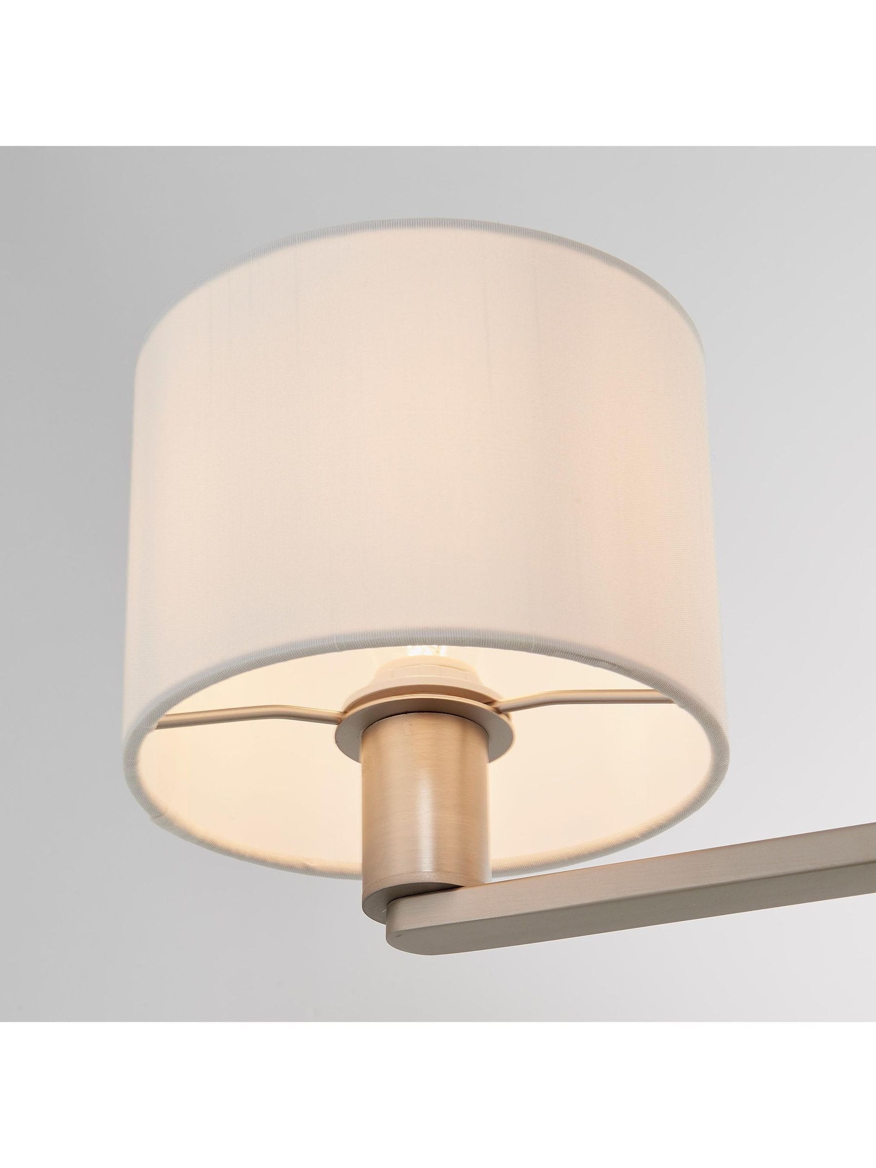 Gallery Home 3-arm matt nickel ceiling pendant light, UK version