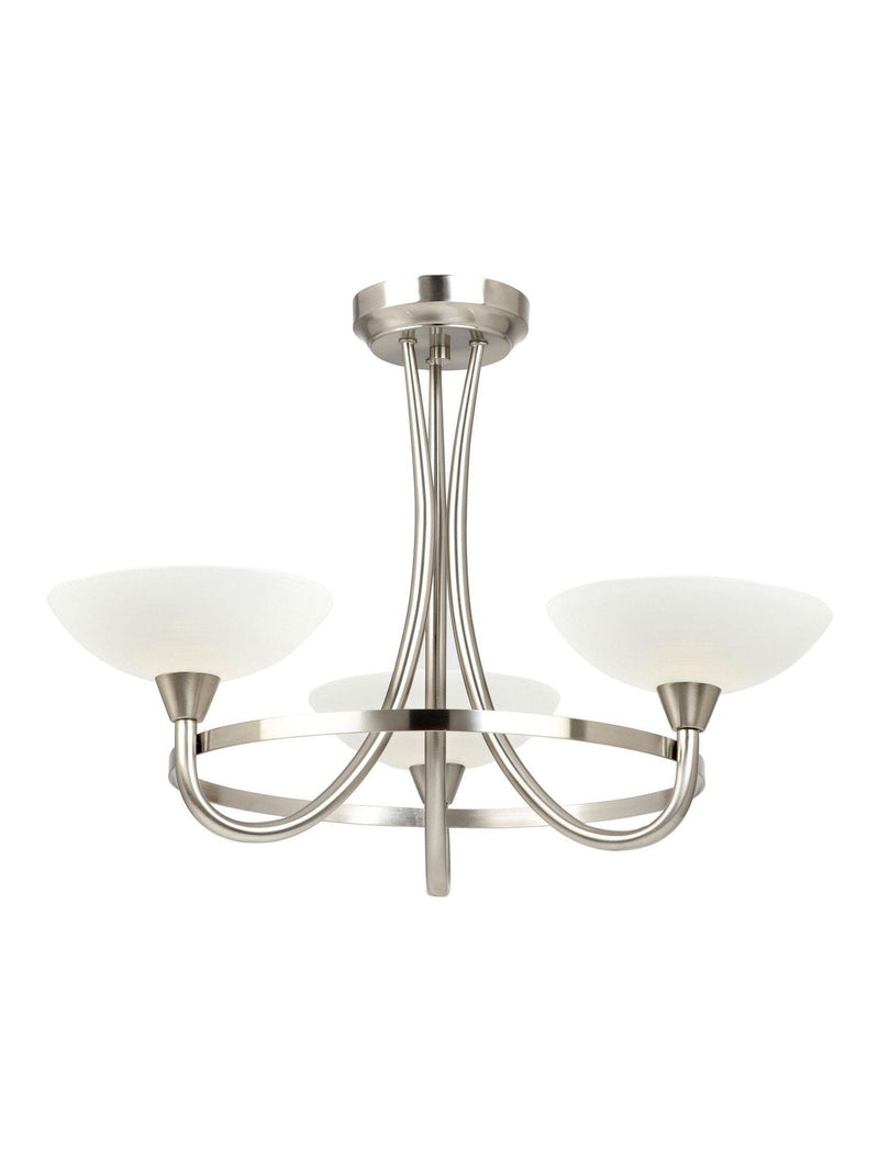 Gallery Home chrome Carlton ceiling lamp - British product