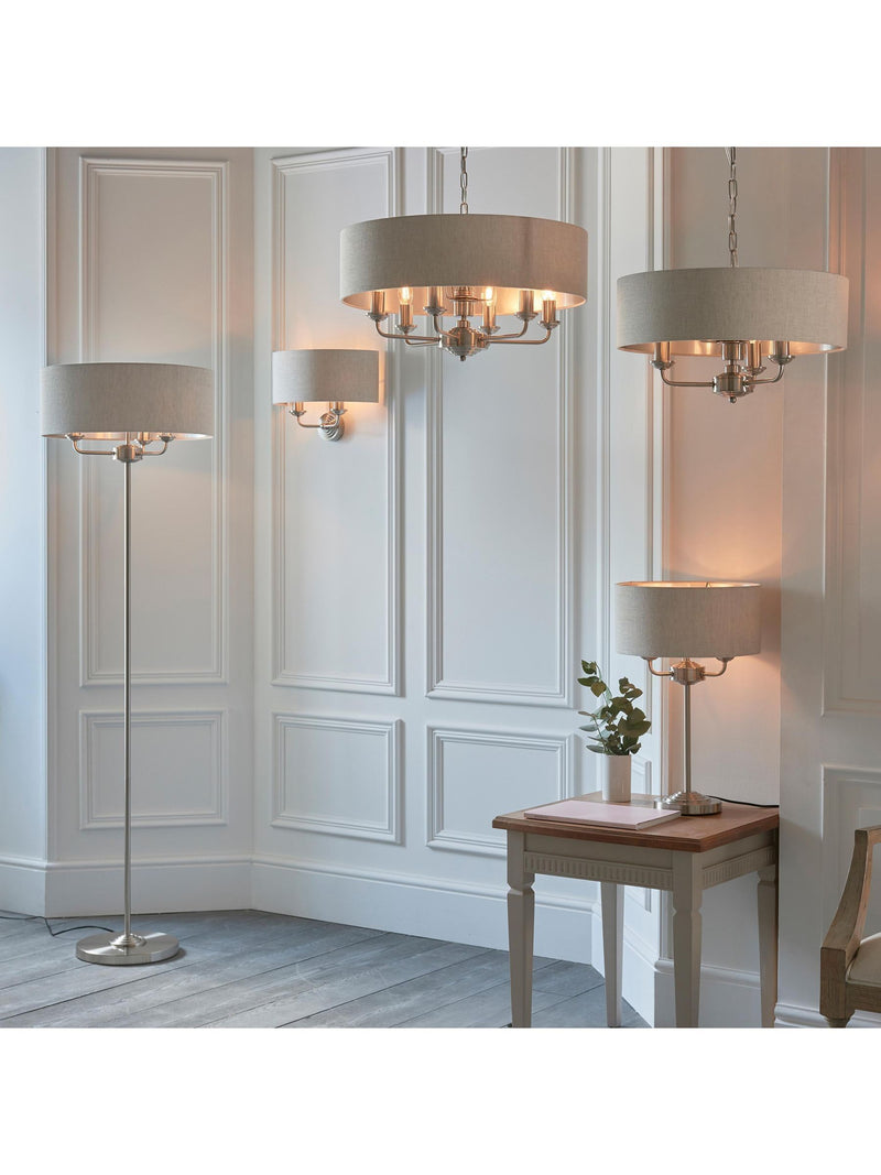 Gallery Home Harrington chrome twin wall light 25cm, imported from the UK