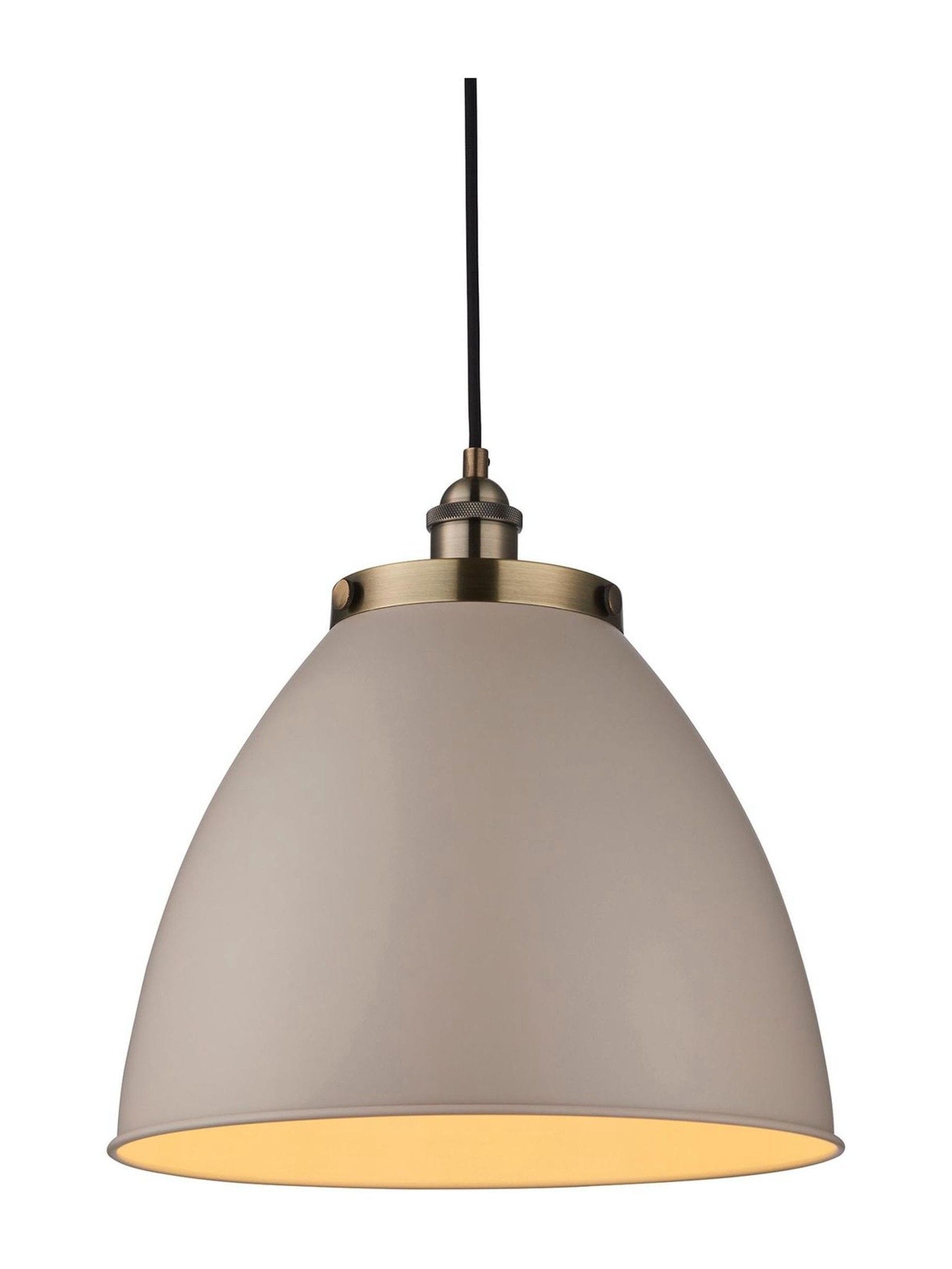 Gallery Home Ferris ceiling pendant light vintage stone brass - British product