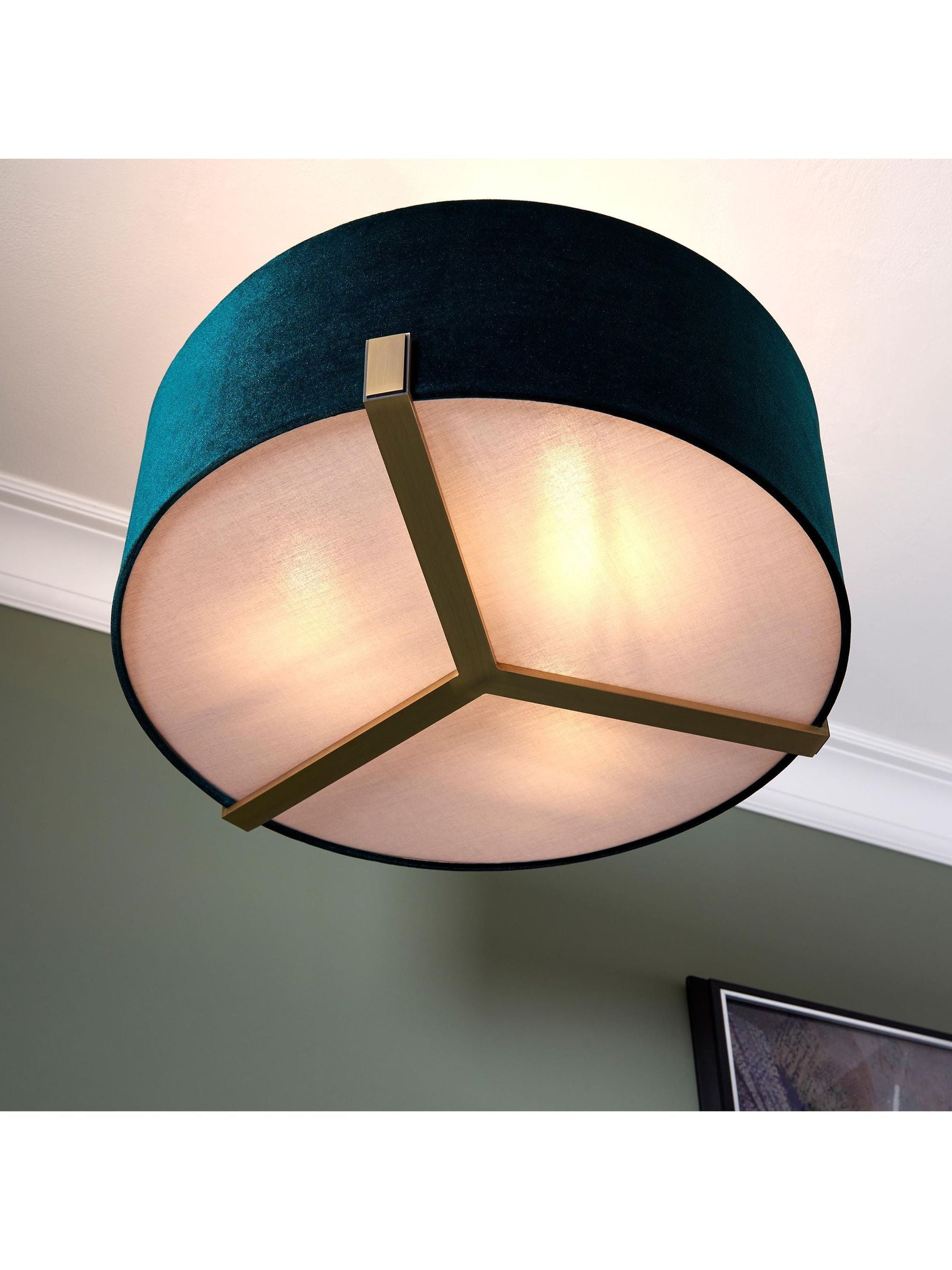 Gallery Home antique brass Hartley pendant light, UK version