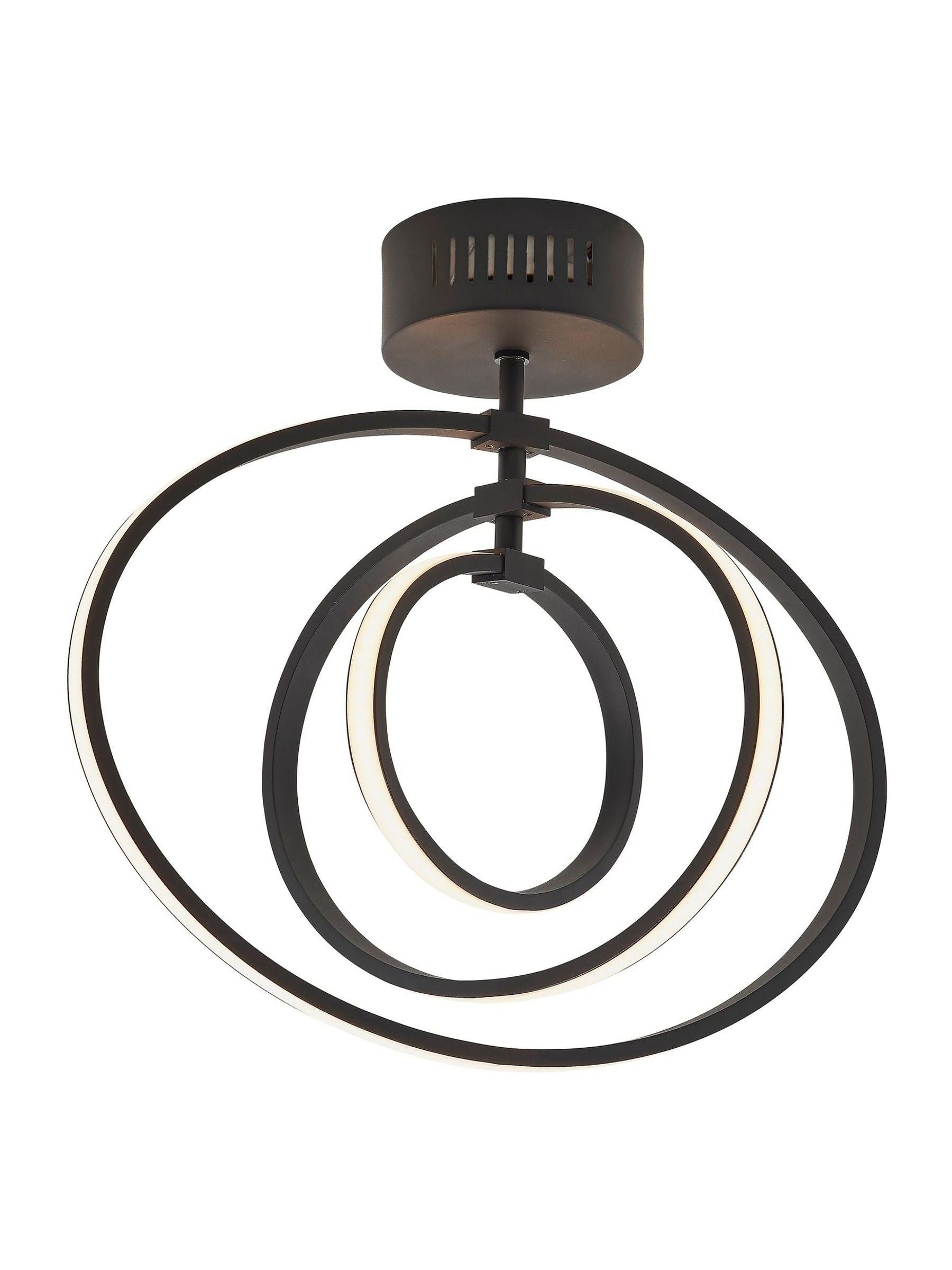 Gallery Home Avanta ceiling lamp black hoop, imported from the UK