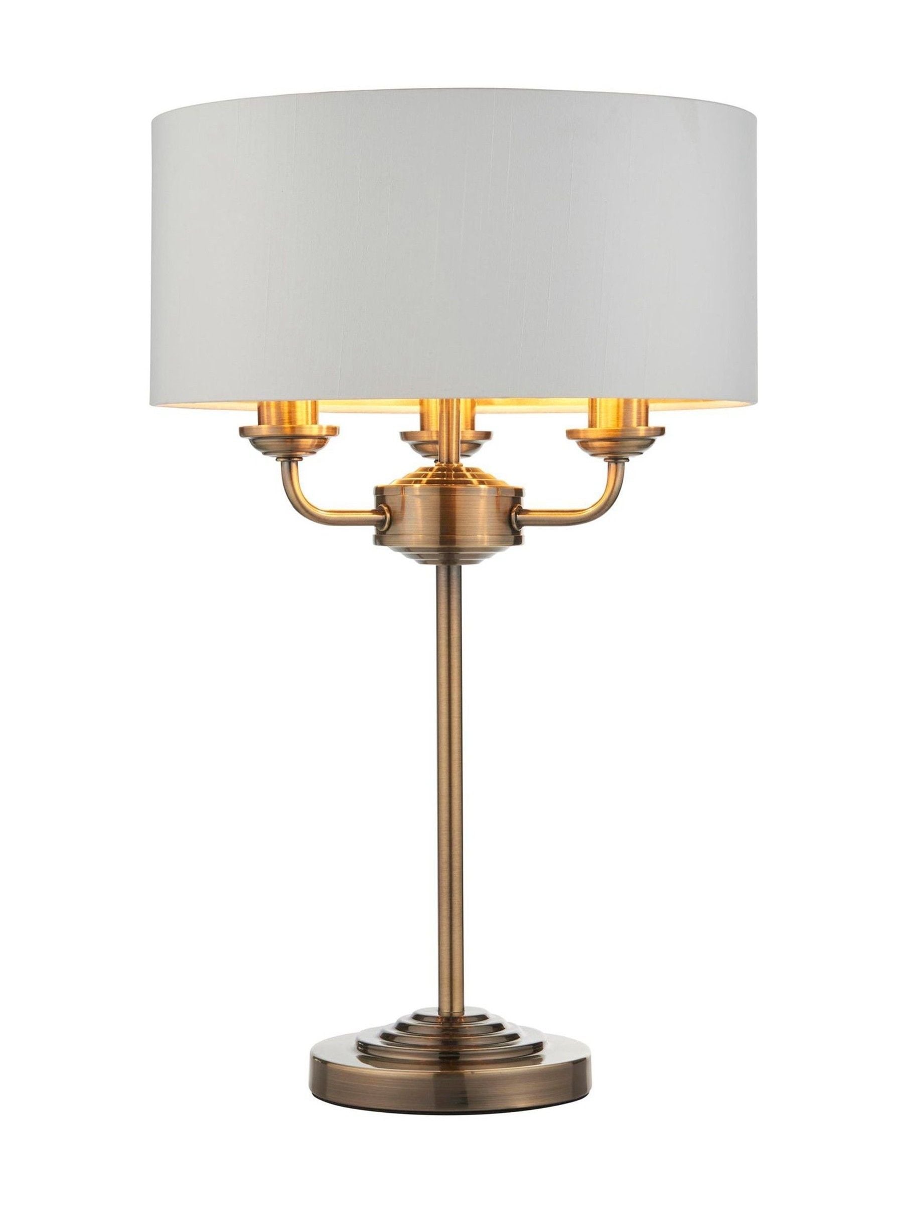 Gallery Home Nickel Harrington antique table lamp - British product