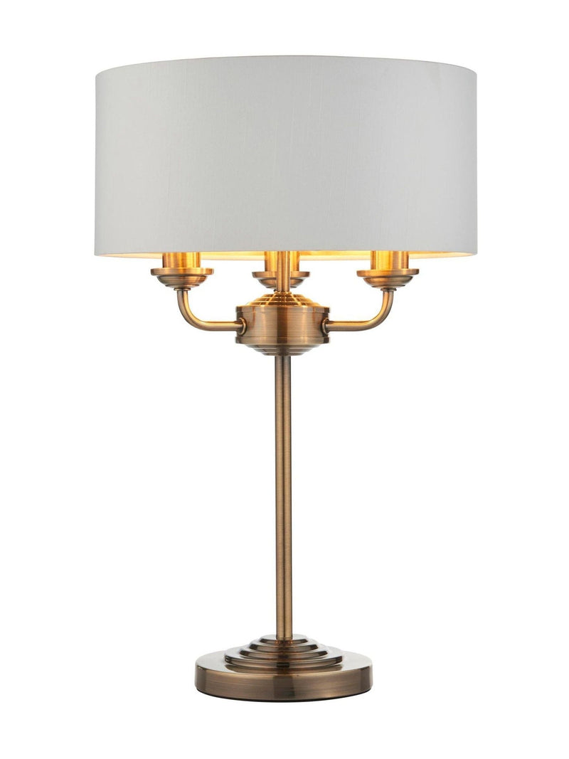 Gallery Home Nickel Harrington antique table lamp - British product