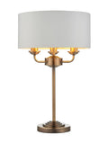 Gallery Home Nickel Harrington antique table lamp - British product