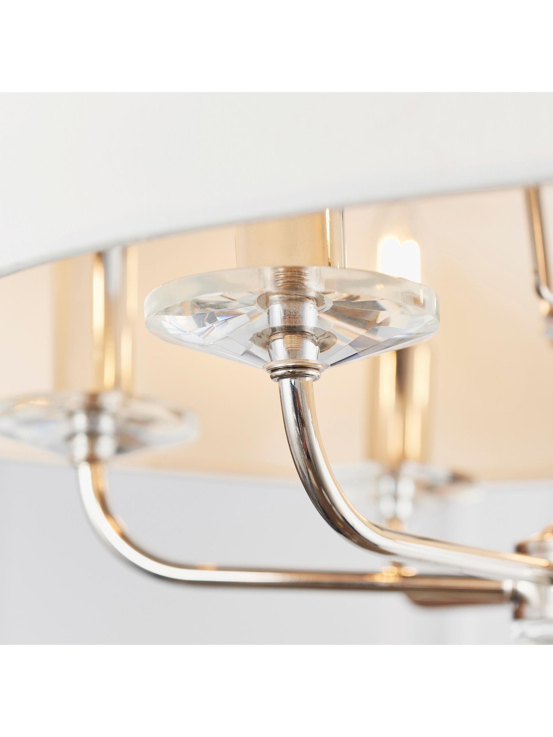 Gallery Home Nixon 6-light bright nickel ceiling pendant light (British brand)