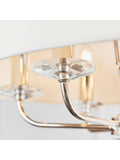 Gallery Home Nixon 6-light bright nickel ceiling pendant light (British brand)