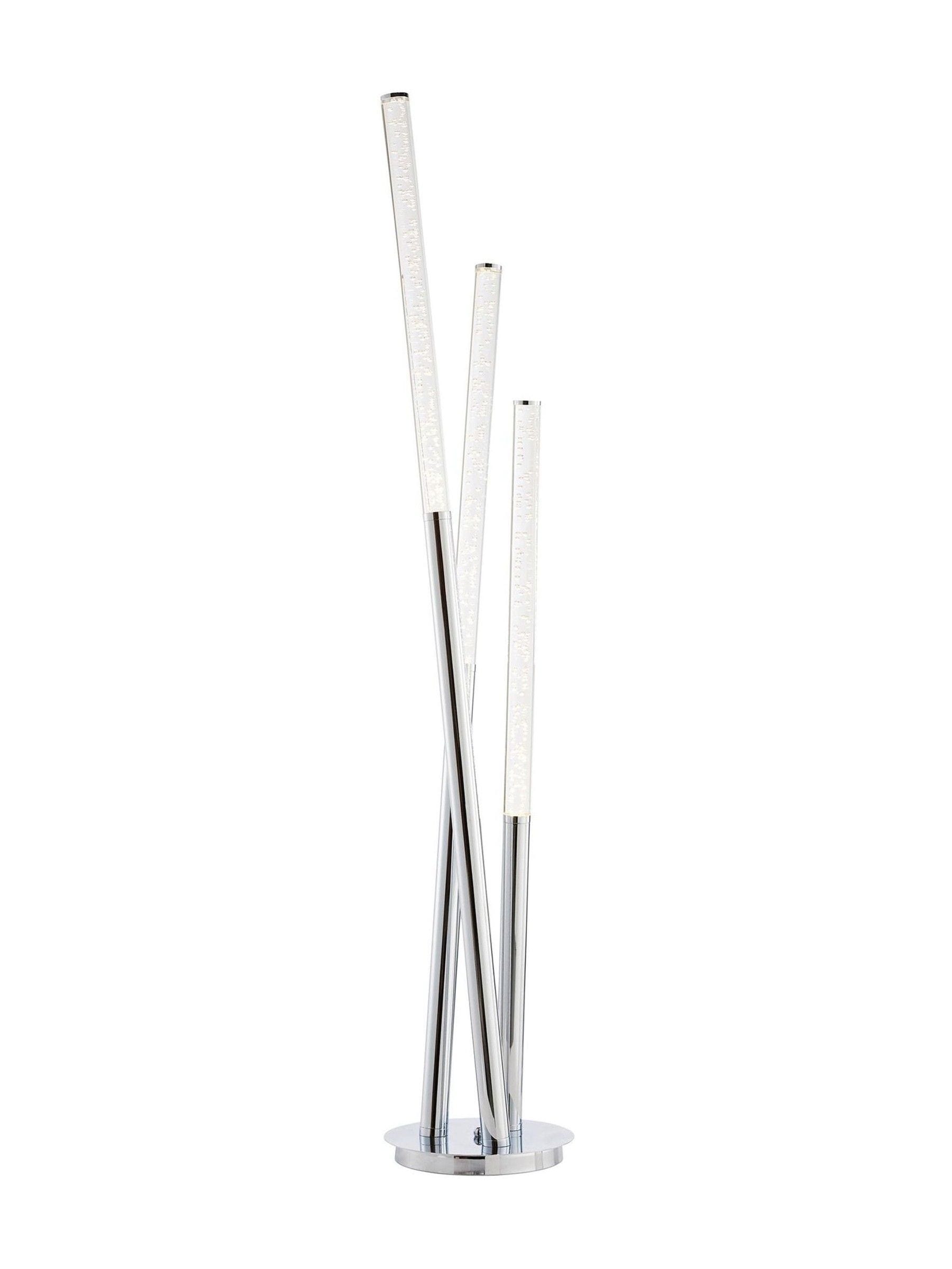 Gallery Home silver crystal floor lamp 140cm, imported from the UK