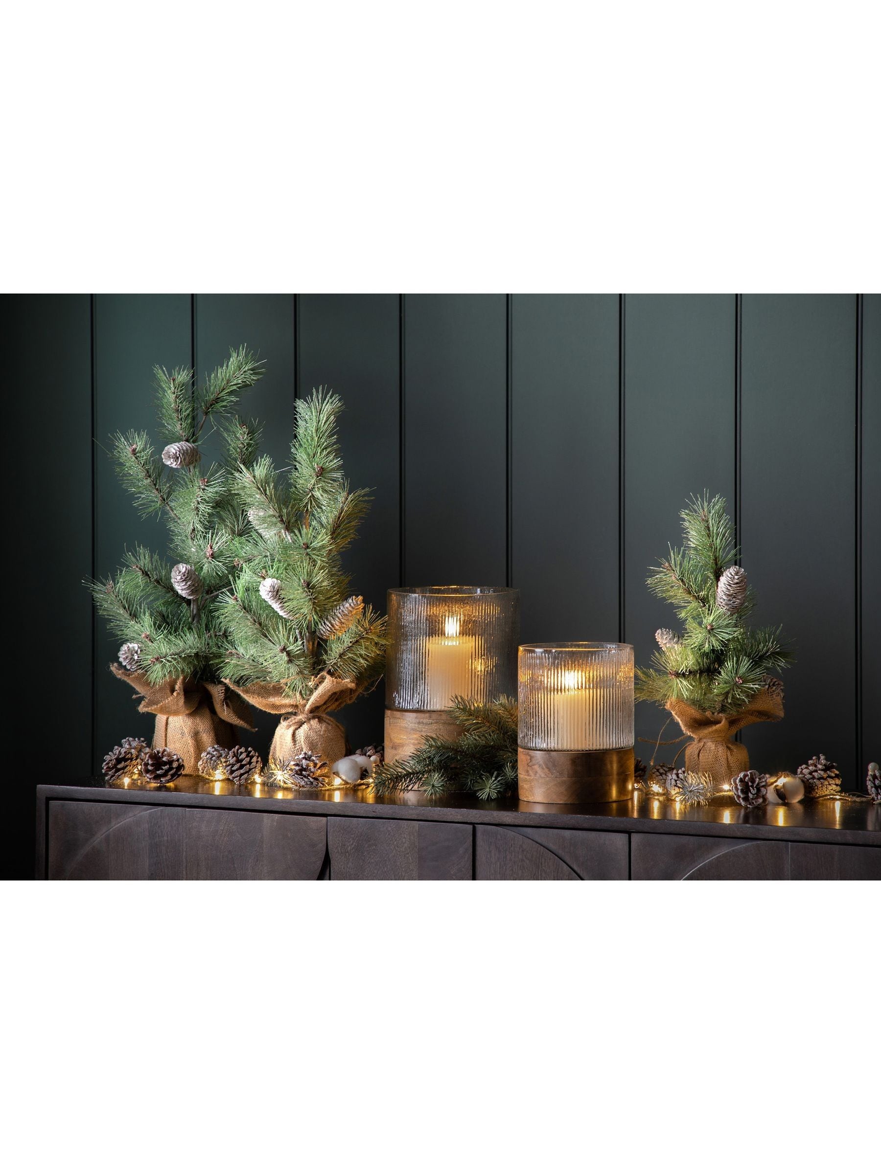 Gallery Home Clear Bolton Hurricane Lamp 26cm high, UK version