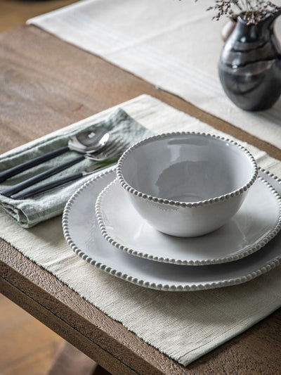 Next Gallery Home Cream Beaded Cereal Bowls 4 Pack- Buy online at McGrocer