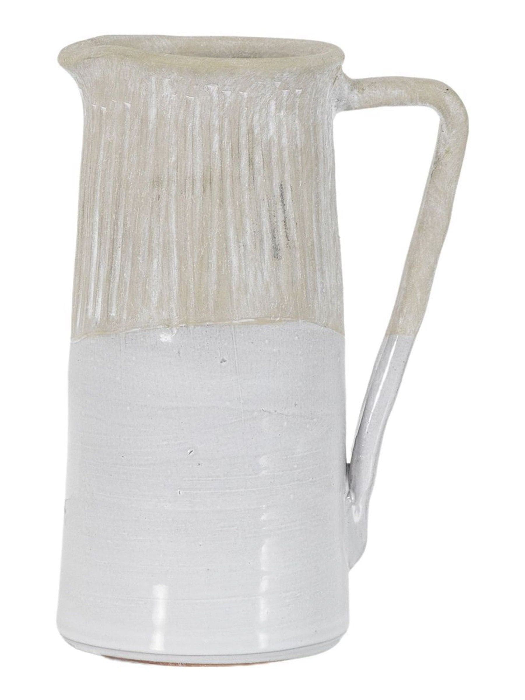 Gallery Home large Modric jug white stoneware, imported from the UK